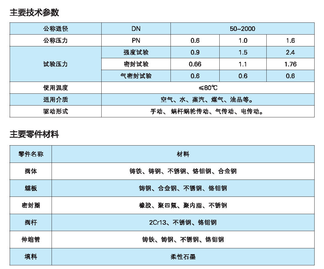 伸縮蝶閥 伸縮蝶閥